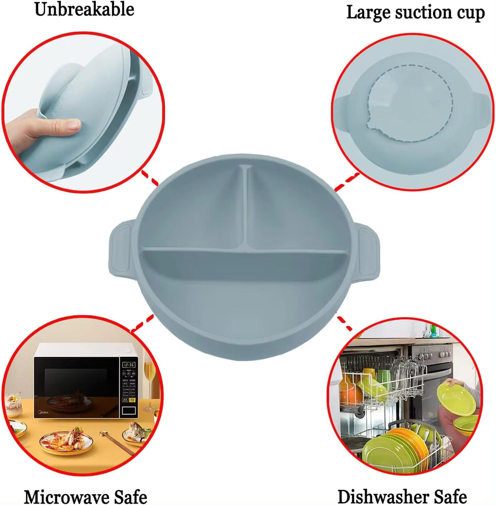 Suction Feeding Set – Durable, BPA-Free Baby Weaning Essentials Set Of 8