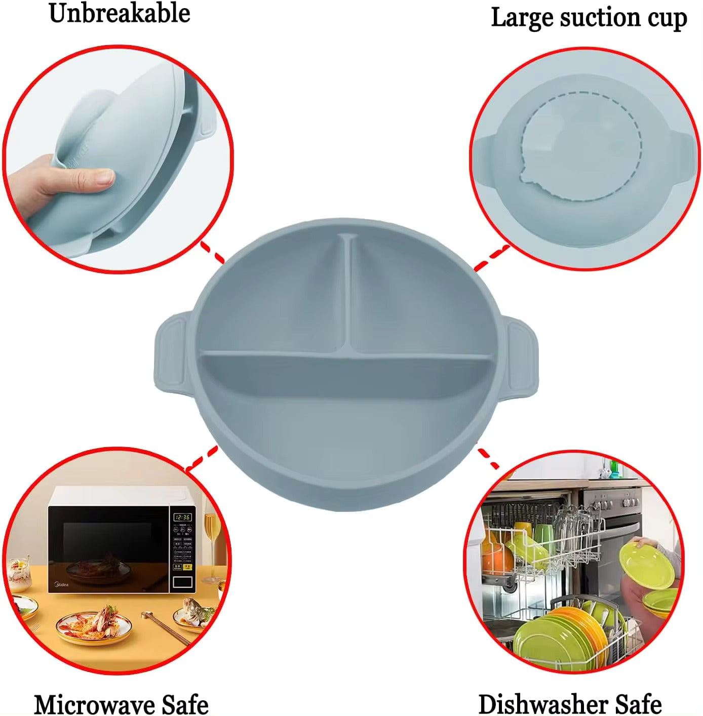 Suction Feeding Set – Durable, BPA-Free Baby Weaning Essentials Set Of 8