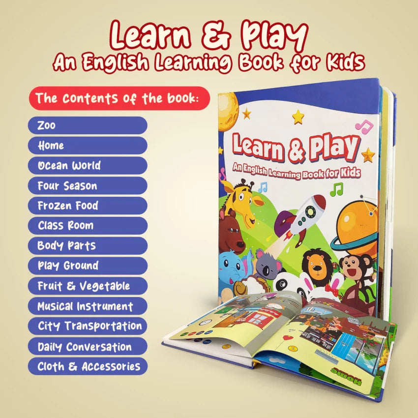 Learn & Play Intelligence Study Book Toy for Kids